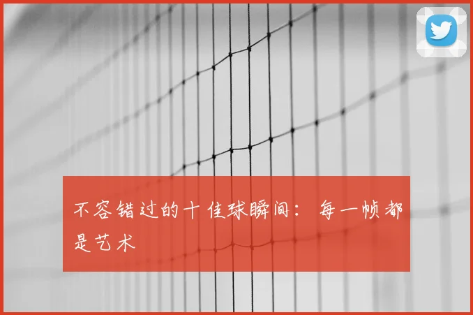 不容错过的十佳球瞬间：每一帧都是艺术