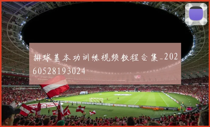 排球基本功训练视频教程合集_20260528193024